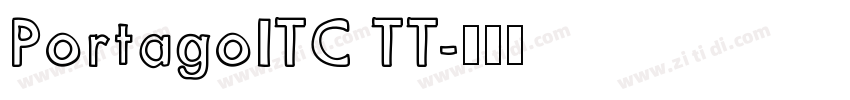 PortagoITC TT字体转换